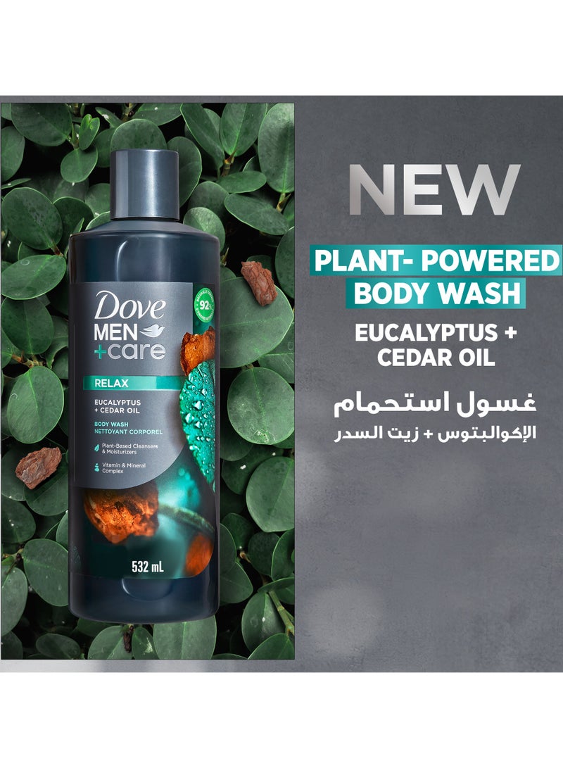 Dove Men+Care Body Wash Eucalyptus and Cedar Oil - Image 3